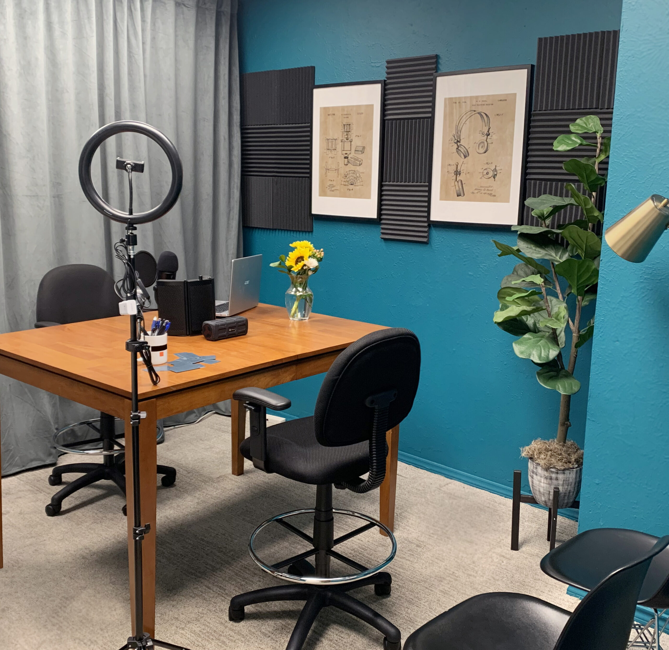 Podcast Room at Sun Catcher Studio